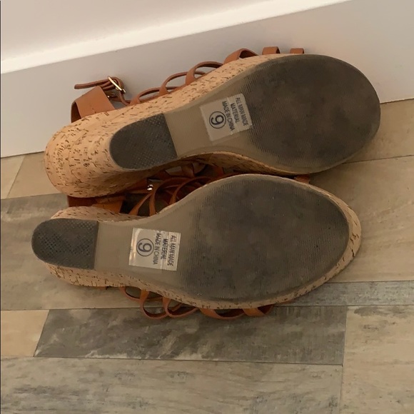 Wedge Cork Sandal Heels - Picture 4 of 5